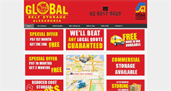 Desktop Screenshot of globalselfstorage.com.au