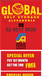 Mobile Screenshot of globalselfstorage.com.au